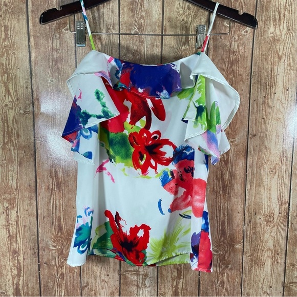 Philosophy of peak Woman’s off the shoulder floral top size S - Picture 1 of 8